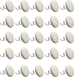 25PCS 18mm Upholstery Twisted Pins Sofa Nail Spiral Nails Bedside Decorative Pins Bed Skirt Edge Holder for Decorative Arm Cover Cufflinks Headwear