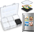 DIY Fridge Magnet Kit, 20 Pack, 2 x 2 Inch Clear Acrylic Photo Magnets
