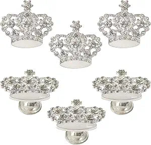 Dresser Knobs, Crown, 6 Pack