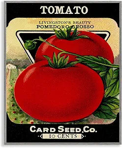 Vintage Tomato Botanical Kitchen, 11 x 14 Inch Framed Gicle Print