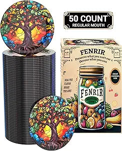 50Pcs Regular Mouth Canning Lids, Rustproof, Airtight, Thick, Food Grade