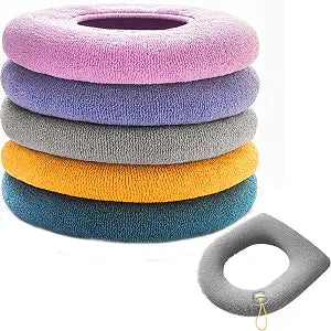 Thick Knitted Toilet Seat Cushion, Washable Household Toilet Seat Pad