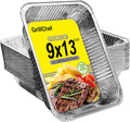GrillChef 9x13 Aluminum Foil Disposable Pans, Half Size, 30 Pack