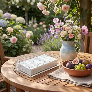 Space-Saving Clear Acrylic Napkin Holder