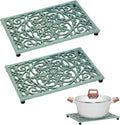 Sumnacon Cast Iron Trivet 2Pcs Heat Resistant Trivets for Hot Pots and Pans