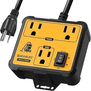 SURAIELEC Automatic Vacuum Switch for 2 Power Tools Delay Shut Off Shop Vac