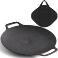 Korean Grill Pan with Nonstick 6-Layer Coating, 13" Round BBQ Griddle with Bag, Compatible for Induction, Gas Stove, Electric Cooktop, Indoor or Outdoor Grilling