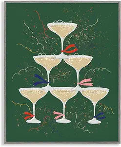Celebration Drinks Tower Abstract, 16 x 20 Inch Framed Gicle Print