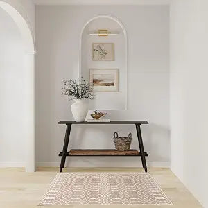 Nourison Home Astra Machine Washable Taupe 3'3" x 5' Area Rug - Easy Clean, Non Shedding, Bed Room, Living Room, Dining Room, Kitchen (3' x 5')
