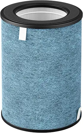 Nispira UA1450 HP202 HP302 HP301 HC502 HEPA Filter Replacement for Shark Air Purifier MAX HP200 HP300 HC500 Series HE2FKBAS, HE2FKBASMB 3-in-1 True HEPA Activated Carbon 1 Pack