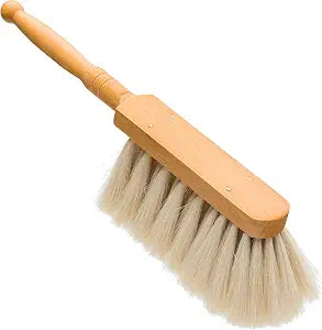 Redecker Goat Hair Dust Brush with Waxed Beechwood Handle, Small, 9-7/8-Inches