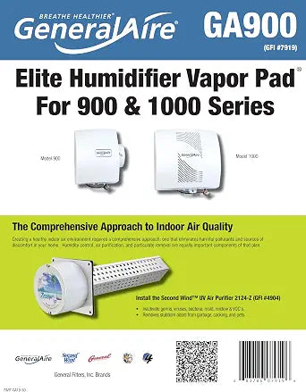 GeneralAire GA900 Humidifier Water Filter For GeneralAire 900 & 1000 Humidifiers - GFI #7919