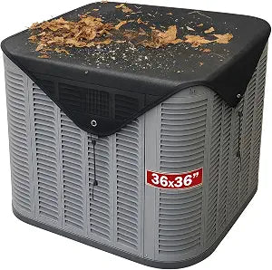 36x36 Air Conditioner Cover Mesh Net, AC Covers for Outside, Central AC Unit Covers Outdoor Universal Top Protector with Hooks for All Weather