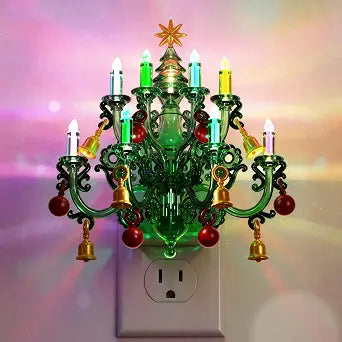 L LOHAS LED Christmas Night Light, Plug in Night Light, Dusk to Dawn Sensor