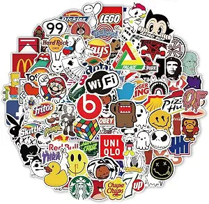 100PCS Random Vinyl Stickers Bulk Pack  Waterproof Stickers for Kids, Teens & Adults  Cute Funny Stickers for Water Bottles, Laptops, Helmets, Phone Cases, Scrapbooking, Art & More