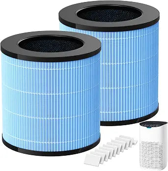 2 Pack MJ003HD Replacement Filter for POMORON MJ003HD Air Purifier