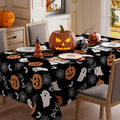 XCHI Halloween Spooky Ghost Rectangle Tablecloth Decorations 60x84 Inch