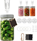 Fermentation Jar, 4-Pack 32 oz Mason Jars with Airlocks