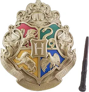 Paladone - Harry Potter - Hogwarts Crest - Lamp with Control Wands Black