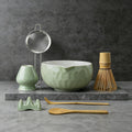 Clay&Fire Matcha Whisk Set, Handcrafted Bamboo Whisk for Matcha Powder (Matcha Set-Jade green)