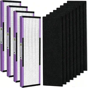 14 Pieces FLT4850PT HEPA Filter B Pet Replacement Compatible with GM-Guardian Models AC4850, AC4825, AP2200, FLT4850PT,4 HEPA + 10 Carbon Pre-Filters, 3-Stage Filtration System