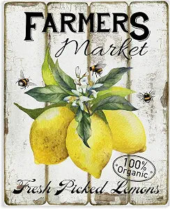 Stupell Industries Rustic Farm Market Lemons, 16 x 20 Inch Canvas Wall Art