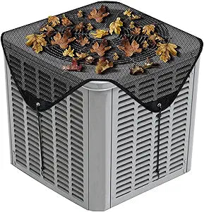 36" X 36" Ac Cover for Outside Unit, Universal Central Mesh Air Conditioner Cover for Outside, Ac Unit Covers Outdoor, With Four Hooks