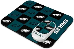 SOAR NFL Wireless Mouse and Mouse Pad- Checkered