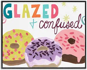 Stupell Industries 'Glazed and Confused Donuts'| Framed Giclee Art