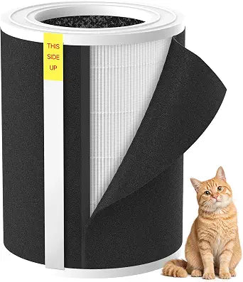 Replacement Filter for Air Purifier, Compatible with Provirtec AP-12 and AP-12 Pro Air Purifier for Home Pets, Comes with Washable Pre-Filter, 1 Pack
