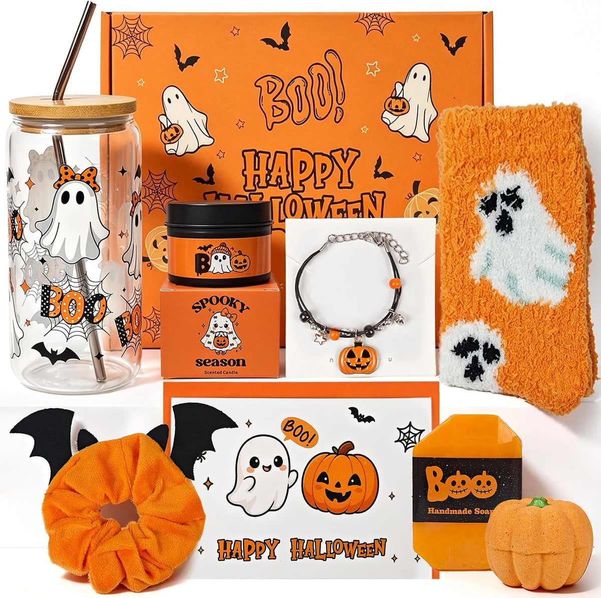 Boo Basket Stuffers for Women, Halloween Gifts for Women Teen Girls