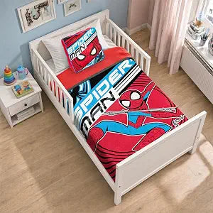 Spiderman Toddler Boys Bedspread Set - Marvel Spidey Bedding & Pillow