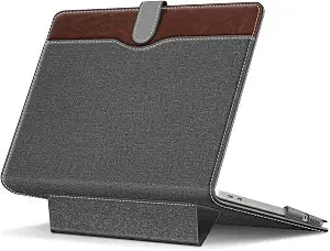 Fintie Folio Sleeve Case for MacBook Neo 13 Inch A3404 2026, Gray/Brown