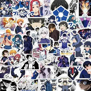 50Pcs Blue Lock Anime Stickers Manga Character Decals for Water Bottle (GT)