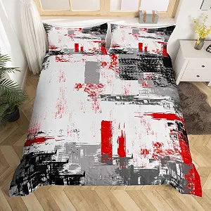 Feelyou Abstract Art Pattern Comforter Full Size 3Pcs Boys Girls Children