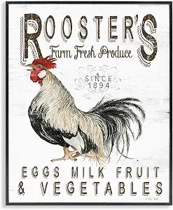 Rustic Country Produce Farmhouse, 11 x 14 Inch Framed Gicle Print