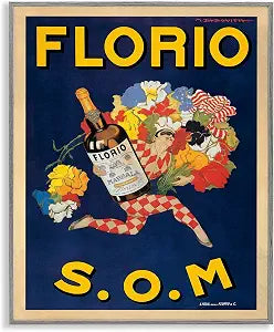 Vintage Liquor Advertisement, 16 x 20 Inch Framed Gicle Print