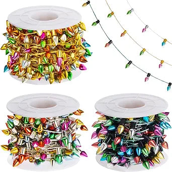 Tuanse 3 Roll 49 ft Dollhouse Miniature String Light for Craft, Multicolor
