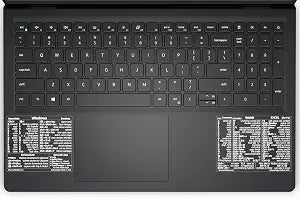 Synerlogic (1 Set) Windows and Word/Excel (for Windows PC) Quick Reference Guide Keyboard Shortcut Cheat Sheet Stickers, Vinyl (Clear/White/Small/1)