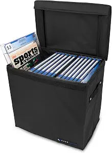CASEMATIX Graded Magazine Storage Case Fits 25 CGC Graded Magazines, Lightweight Magazine Bin with Two Removable Dividers Designed For Larger Graded Book Slabs up to 14.5" Tall By 10.25" Wide