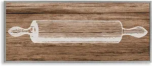 'Rustic Kitchen Rolling Pin'| Framed Giclee Art