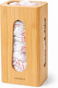 Bamboo Grocery Bag Holder, Wall Mount Plastic Bag Holder