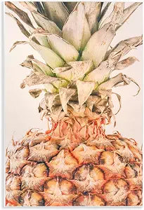 Tropical Pineapple, 13 x 19 Inch Mounted Print on Wall Plaque