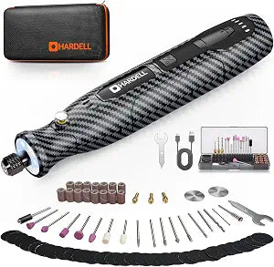 HARDELL Mini Cordless Rotary Tool for 3D Printer Sanding with 360 LED Light