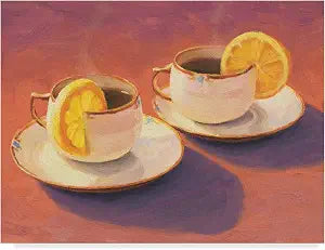 Tea Cups by William Breedon, 18x24-Inch