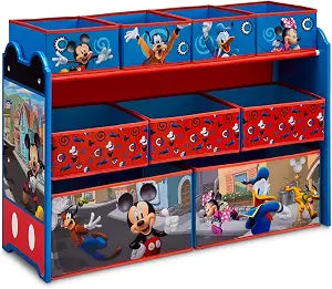 Disney Mickey Mouse Deluxe 9 Bin Design and Store Toy Organizer by Delta Children, Greenguard Gold Certified