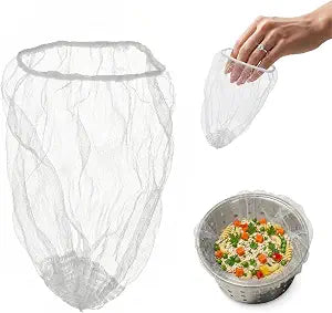 300 Pack Disposable Sink Strainer Bags, Thickened Fine Mesh, Pull Ring, No-Touch Hair & Food Catcher for Kitchen Sink Drain, Disposable Drain Covers