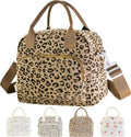 Mziart Cute Lunch Box for Women, Insulated Lunch Bag Cooler, Leopard Print