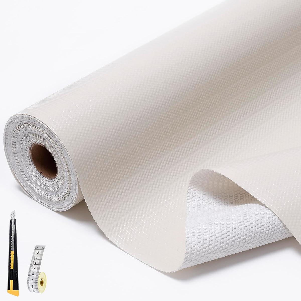 Shelf and Drawer Liners for Kitchen Cabinet,17.5IN x 10FT Off-White