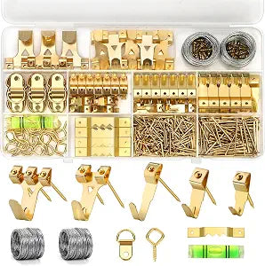 Picture Hanging Kit, 322Pcs All-in-One Picture Hanging Hardware